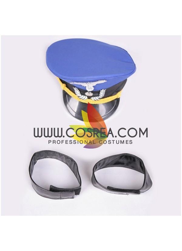 Cosrea K-O Sheryl Macross Frontier Navy Blue Uniform Cosplay Costume