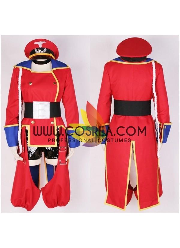 Cosrea K-O Sheryl Macross Frontier Red Uniform Cosplay Costume