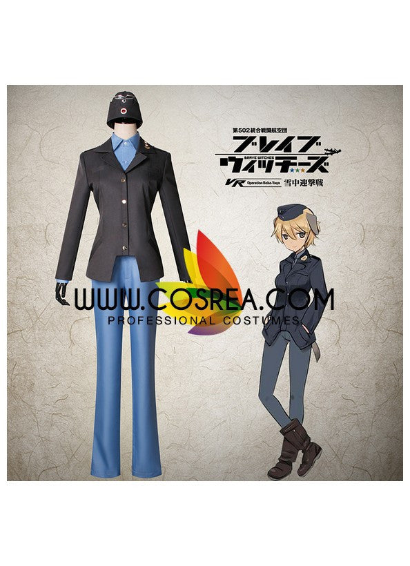 Cosrea K-O Strike Witches Warutrud Krupinski Cosplay Costume