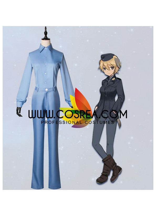 Cosrea K-O Strike Witches Warutrud Krupinski Cosplay Costume