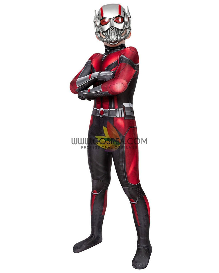Cosrea Marvel Universe Antman 2 Kids Size Digital Printed Cosplay Costume