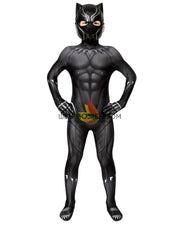 Cosrea Marvel Universe Black Panther Kids Size Digital Printed Cosplay Costume
