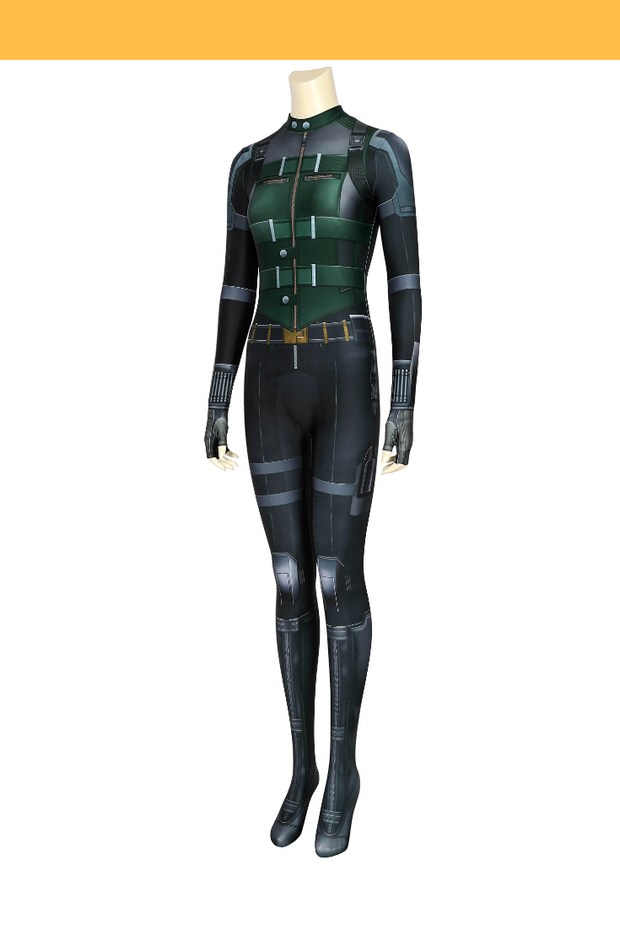 Cosrea Marvel Universe Black Widow 2021 Movie Stealth Green Version Digital Printed Bodysuit