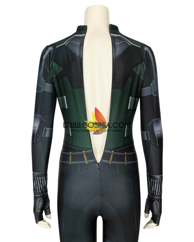 Cosrea Marvel Universe Black Widow 2021 Movie Stealth Green Version Digital Printed Bodysuit