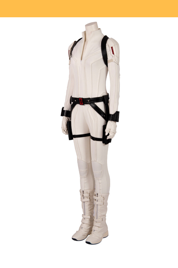 Cosrea Marvel Universe Black Widow 2021 Movie White Cosplay Costume