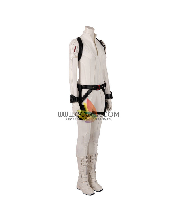 Cosrea Marvel Universe Black Widow 2021 Movie White Cosplay Costume