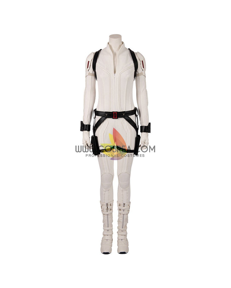 Cosrea Marvel Universe Black Widow 2021 Movie White Cosplay Costume
