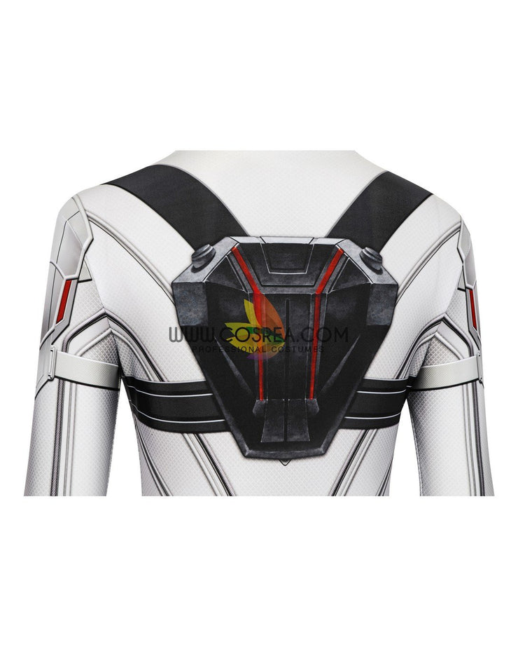 Cosrea Marvel Universe Black Widow 2021 Movie White Digital Printed Cosplay Costume