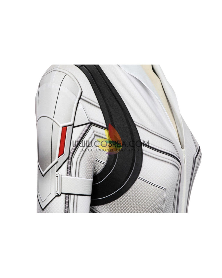 Cosrea Marvel Universe Black Widow 2021 Movie White Digital Printed Cosplay Costume