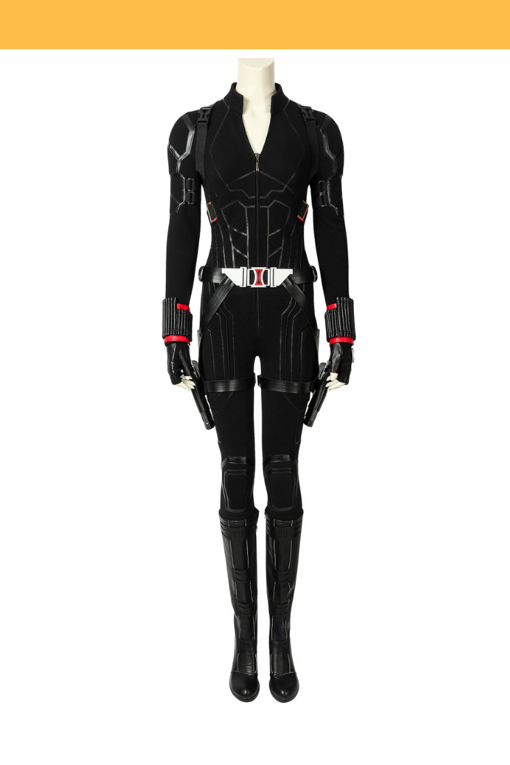 Cosrea Marvel Universe Black Widow Avengers Endgame PU Leather Cosplay Costume
