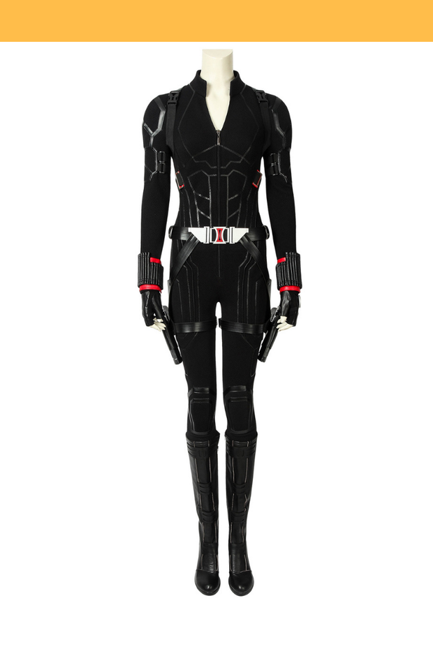 Cosrea Marvel Universe Black Widow Avengers Endgame PU Leather Cosplay Costume