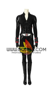 Black Widow Avengers Endgame PU Leather Cosplay Costume