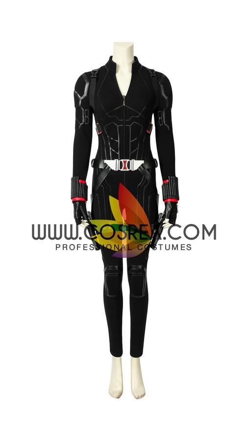 Cosrea Marvel Universe Black Widow Avengers Endgame PU Leather Cosplay Costume