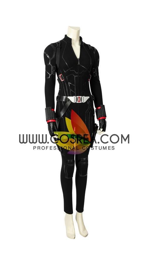 Cosrea Marvel Universe Black Widow Avengers Endgame PU Leather Cosplay Costume