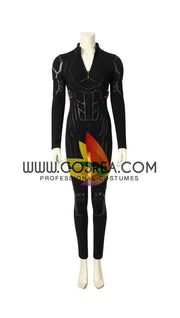 Cosrea Marvel Universe Black Widow Avengers Endgame PU Leather Cosplay Costume