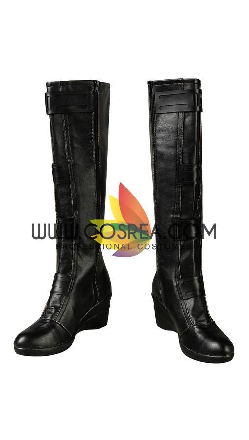 Cosrea Marvel Universe Black Widow Avengers Endgame PU Leather Cosplay Costume