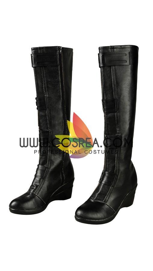 Cosrea Marvel Universe Black Widow Avengers Endgame PU Leather Cosplay Costume