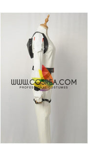 Cosrea Marvel Universe Black Widow White Custom Textured Cosplay Costume