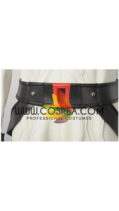 Cosrea Marvel Universe Black Widow White Custom Textured Cosplay Costume