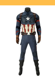 Cosrea Marvel Universe Captain America Avengers Endgame Steel Blue Cosplay Costume