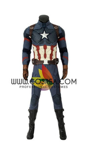 Captain America Avengers Endgame Steel Blue Cosplay Costume