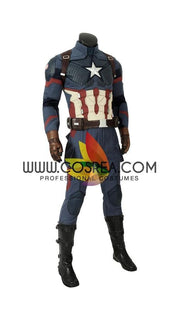 Cosrea Marvel Universe Captain America Avengers Endgame Steel Blue Cosplay Costume