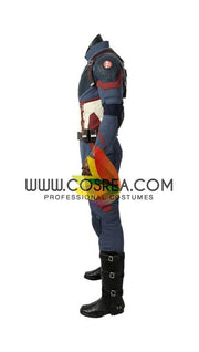 Cosrea Marvel Universe Captain America Avengers Endgame Steel Blue Cosplay Costume