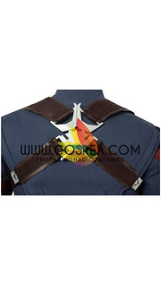 Cosrea Marvel Universe Captain America Avengers Endgame Steel Blue Cosplay Costume
