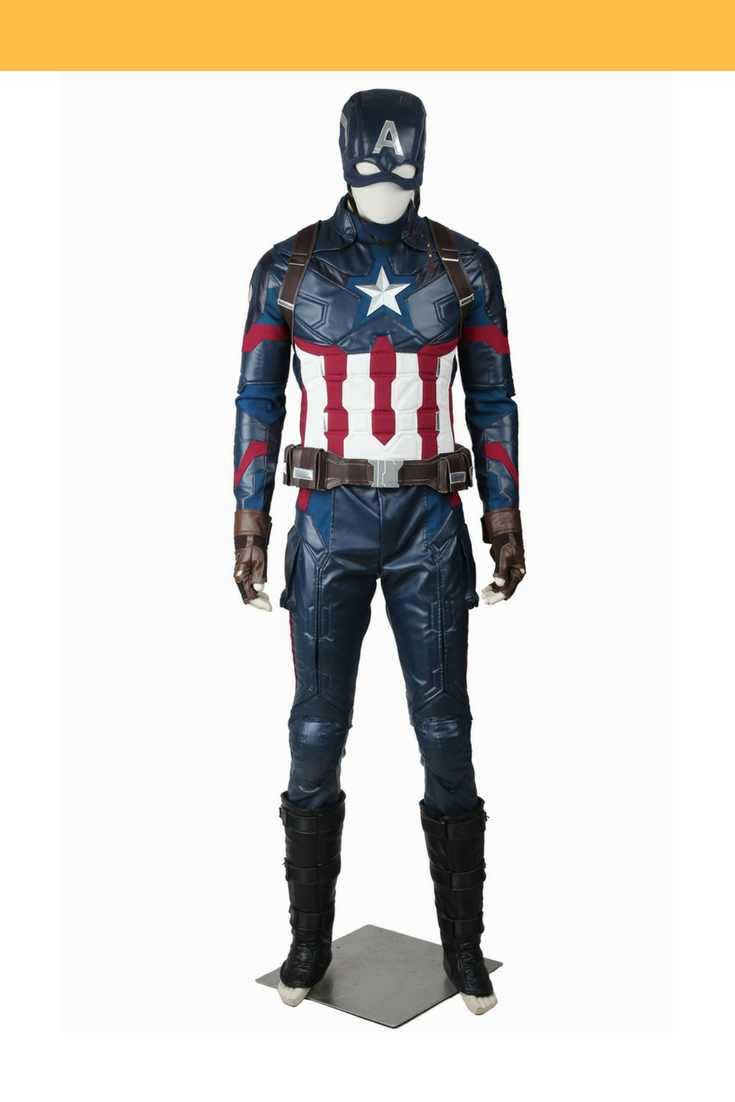 Captain America Civil War PU Leather Cosplay Costume Cosrea Cosplay