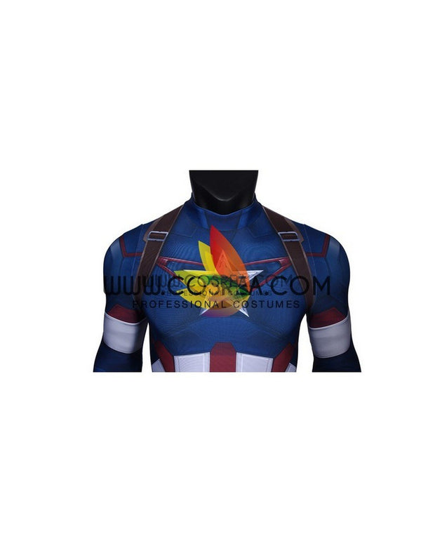 Cosrea Marvel Universe Captain America Ultron Digital Printed Cosplay Costume