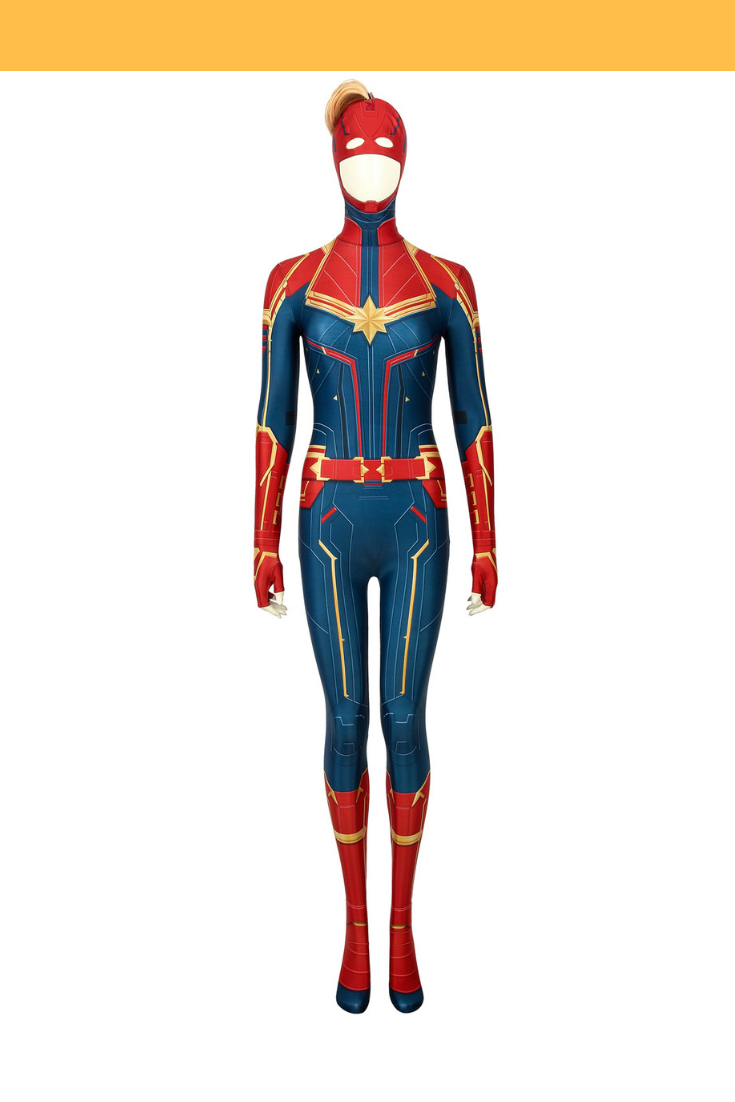 Cosrea Marvel Universe Captain Marvel Digital Printed Cosplay Costume