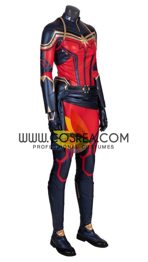 Cosrea Marvel Universe Captain Marvel Infinity War Metallic Blue Cosplay Costume