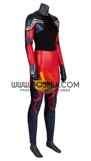 Cosrea Marvel Universe Captain Marvel Infinity War Metallic Blue Cosplay Costume