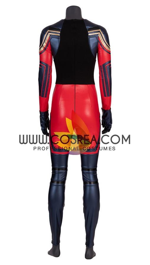 Cosrea Marvel Universe Captain Marvel Infinity War Metallic Blue Cosplay Costume