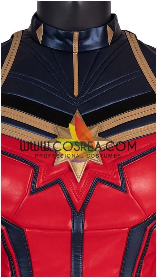 Cosrea Marvel Universe Captain Marvel Infinity War Metallic Blue Cosplay Costume