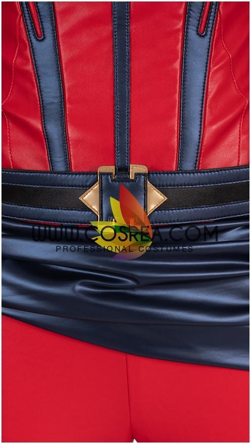 Cosrea Marvel Universe Captain Marvel Infinity War Metallic Blue Cosplay Costume