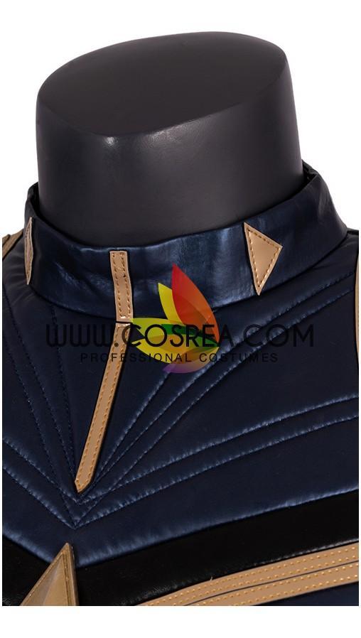 Cosrea Marvel Universe Captain Marvel Infinity War Metallic Blue Cosplay Costume