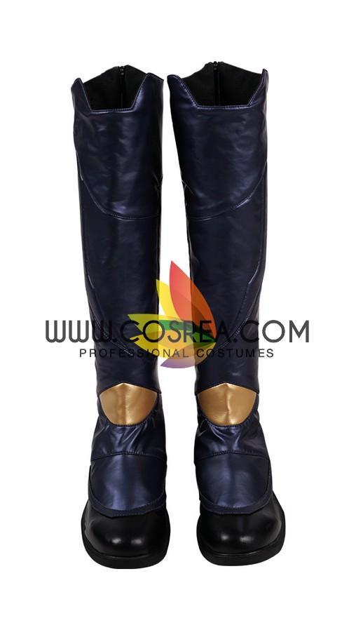 Cosrea Marvel Universe Captain Marvel Infinity War Metallic Blue Cosplay Costume