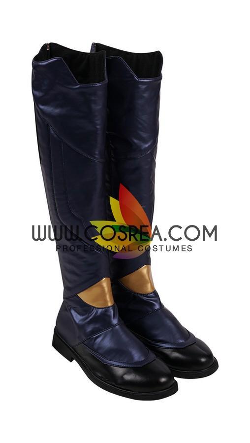 Cosrea Marvel Universe Captain Marvel Infinity War Metallic Blue Cosplay Costume