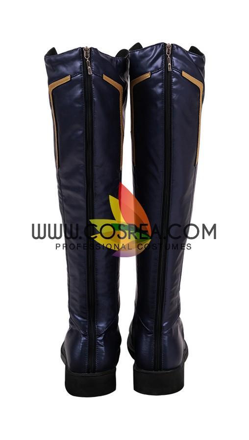 Cosrea Marvel Universe Captain Marvel Infinity War Metallic Blue Cosplay Costume