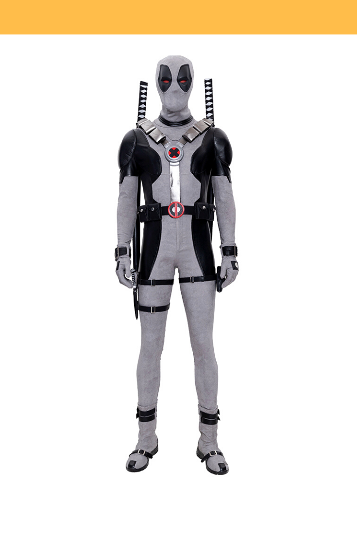 Cosrea Marvel Universe Deadpool Grey X-Force Cosplay Costume