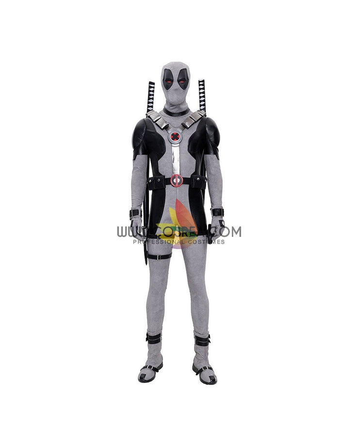 Cosrea Marvel Universe Deadpool Grey X-Force Cosplay Costume