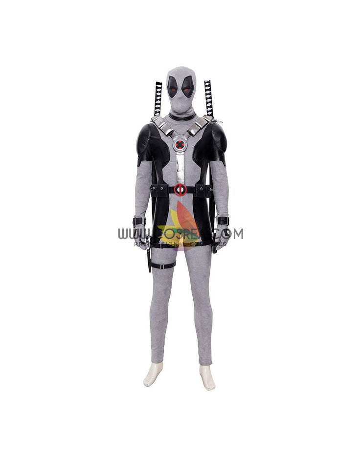 Cosrea Marvel Universe Deadpool Grey X-Force Cosplay Costume