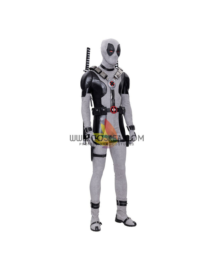 Cosrea Marvel Universe Deadpool Grey X-Force Cosplay Costume