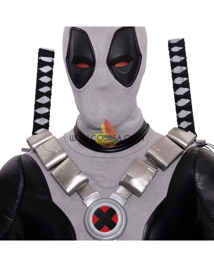 Cosrea Marvel Universe Deadpool Grey X-Force Cosplay Costume