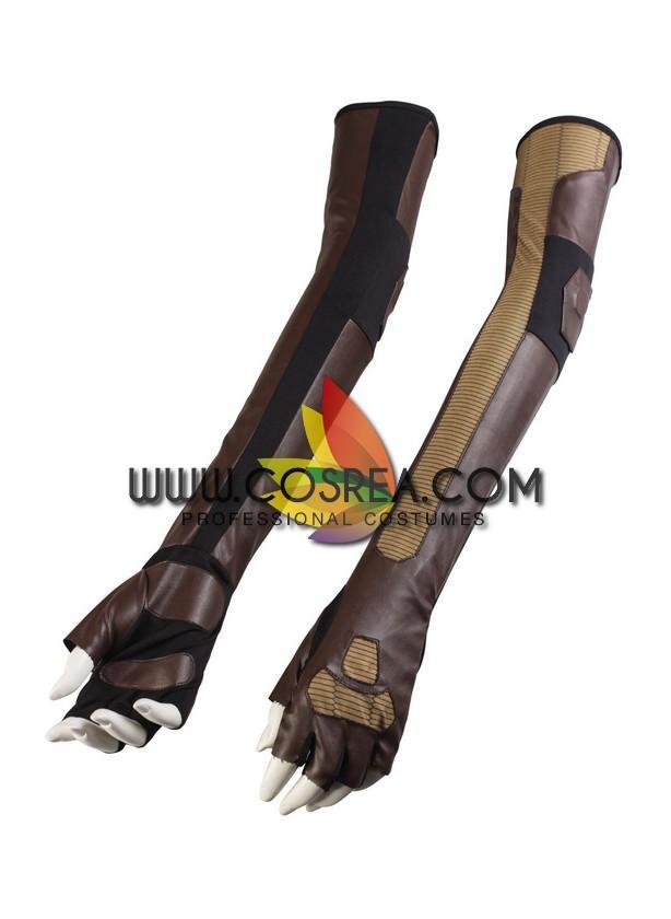 Cosrea Marvel Universe Domino Movie Version Cosplay Costume