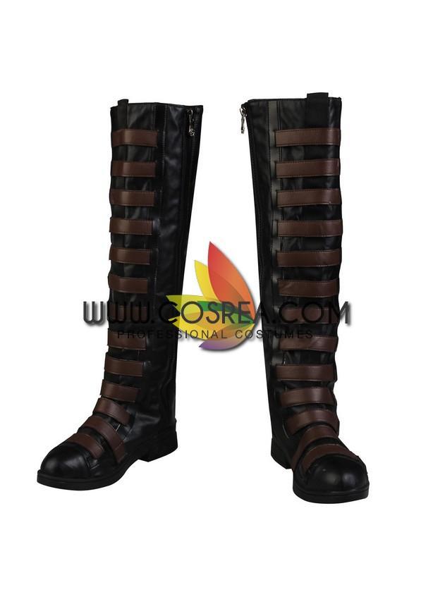 Cosrea Marvel Universe Domino Movie Version Cosplay Costume