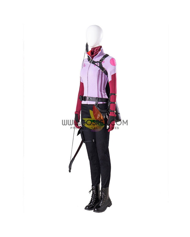 Cosrea Marvel Universe Hawkeye Kate Bishop Lilac Purple Version Cosplay Costume