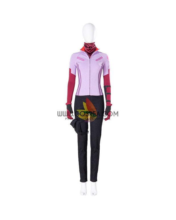 Cosrea Marvel Universe Hawkeye Kate Bishop Lilac Purple Version Cosplay Costume