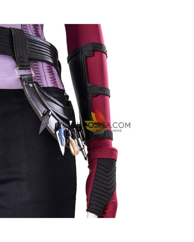 Cosrea Marvel Universe Hawkeye Kate Bishop Lilac Purple Version Cosplay Costume